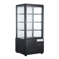 Вітрина холодильна настільна Gooder XC-78L, 78 л, 0...+12°C, LED-підсвітка, авторазморожування, склопакет, для кафе та магазинів