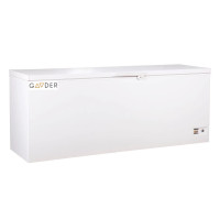 Морозильный ларь Gooder UDD 500 BK, 454 л, статическая система охлаждения, LED-подсветка, замок, белый, -18…-23°C, Турция