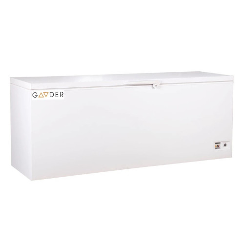 Морозильна скриня Gooder UDD 500 BK, 454 л, статична система охолодження, LED-підсвітка, замок, білий, -18…-23°C, Туреччина