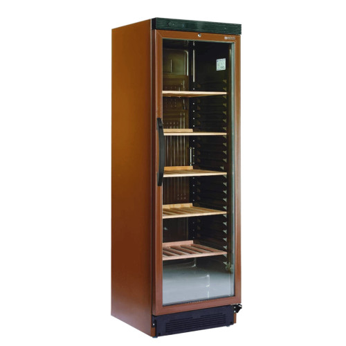 Винний холодильний шафа Gooder USS 374 DTK ARS, 5 дерев'яних полиць, 358 л, динамічне охолодження, LED, Туреччина, для ресторанів та барів
