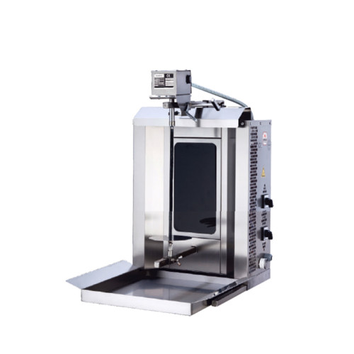 GOODER MED-02 MARS — электрический аппарат для шаурмы 20 кг, верхний привод, жаропрочное стекло ROBAX, 2 зоны нагрева, Турция