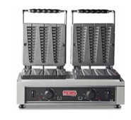 Професійна електрична вафельниця SGS GOODER WF25 DE 600х320х300 мм, 4,4 кВт, нержавіюча сталь, антипригарне покриття, Туреччина
