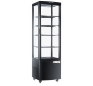 Холодильна вітрина Gooder XC-238L, 238 л, динамічне охолодження, 4 металеві полиці, LED-підсвітка, авторазморожування, склопакет