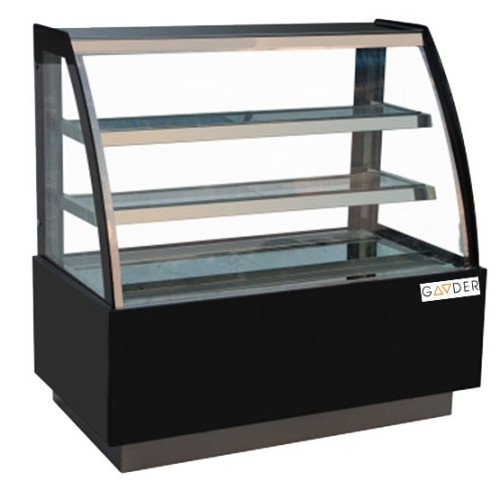 Кондитерська холодильна вітрина Gooder FC-700RA 1800х660х1190 мм, 2 полиці, LED, склопакет, динамічне охолодження, нержавійка, R290, Китай