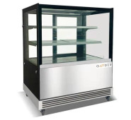 Вітрина холодильна кондитерська Cube Gooder FC-400SCD 900х730х1200 мм, 2 полиці, LED, нержавійка, динамічне охолодження, Китай