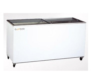 Морозильна скриня Gooder UDD 600 SC, 662 л, -18°C…-23°C, 8 кошиків, біла, замок, пряме скло, Туреччина, 2058х633х925 мм, для торгівлі