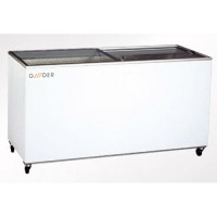 Морозильна скриня Gooder UDD 600 SC, 662 л, -18°C…-23°C, 8 кошиків, біла, замок, пряме скло, Туреччина, 2058х633х925 мм, для торгівлі