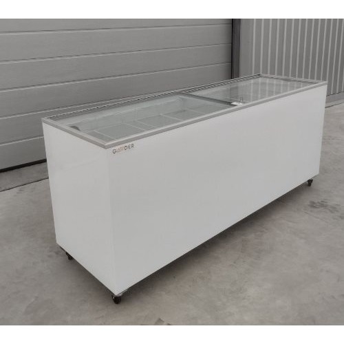 Морозильна скриня Gooder UDD 600 SC, 662 л, -18°C…-23°C, 8 кошиків, біла, замок, пряме скло, Туреччина, 2058х633х925 мм, для торгівлі