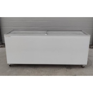 Морозильна скриня Gooder UDD 600 SC, 662 л, -18°C…-23°C, 8 кошиків, біла, замок, пряме скло, Туреччина, 2058х633х925 мм, для торгівлі