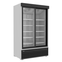 Холодильна шафа середньотемпературна GOODER USS 1200 DSC, 4+1 полиця, 1200х755х1990 мм, скляні двері, LED, білий, Туреччина