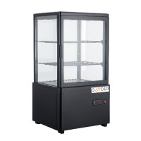 Вітрина холодильна настільна Gooder XC-58L, 58 л, чорна, LED-підсвітка, авторазморожування, склопакет, для напоїв та десертів, Китай