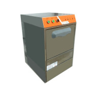 Посудомийна машина Gooder BYM.01, 590х500х770 мм, 3,5 кВт, 500 склянок/год, нержавіюча сталь, Туреччина, для кафе та ресторанів