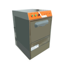 Посудомийна машина Gooder BYM.01, 590х500х770 мм, 3,5 кВт, 500 склянок/год, нержавіюча сталь, Туреччина, для кафе та ресторанів