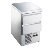 Холодильний стіл GoodFood GF-S451-2D-H6C — професійний стіл з охолодженням, 2 шухляди, 109 л, нерж. сталь, для кухні, кафе та ресторанів