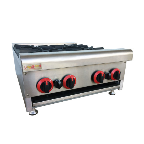 Професійна газова плита GoodFood GP4 на 4 конфорки для ресторанів, кафе та їдалень – висока потужність, надійність та економія газу