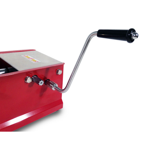 Шприц ковбасний горизонтальний GoodFood SF5H, 5 л, ручний, 4 насадки, нержавіюча сталь, червоний корпус — професійне обладнання