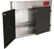 Стерилізатор ножів ультрафіолетовий GoodFood KS20 — настінний стерилізатор на 20 ножів, корпус із нержавіючої сталі, таймер 120 хв, лампа T8, 20 Вт, 220В