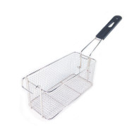 Двохсекційна електрична фритюрниця GoodFood EF44, 2×4 л, нержавіюча сталь, для кафе та ресторанів, 2×2 кВт, професійне обладнання