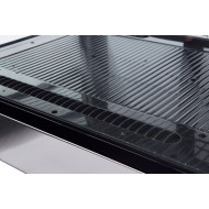 Холодильная витрина GoodFood RTW120L из нержавеющей стали, 120 л, LED-подсветка, динамическое охлаждение, черный корпус