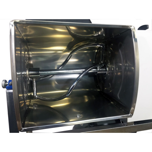 Горизонтальний тістоміс GoodFood SM15 — професійне обладнання для замішування крутого тіста, 15 кг, дежа з нержавіючої сталі, реверс, 220В