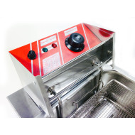 Фритюрниця-чебуречниця електрична GoodFood EF12, 12 л, нержавіюча сталь, професійна для кафе та ресторанів