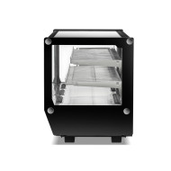 Холодильная витрина GoodFood RTW202L5, 200 л, настольная, 2 полки, LED-подсветка, нержавеющая сталь, для кондитерских и кафе