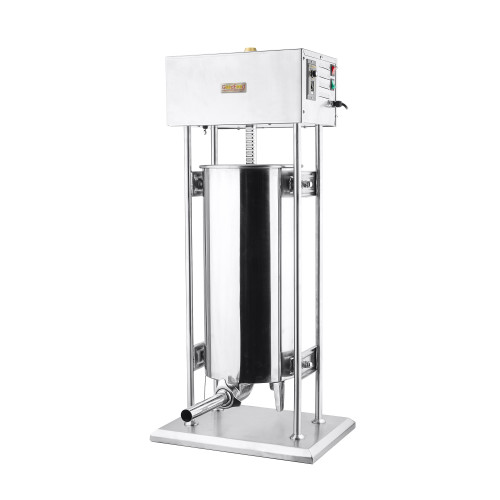 Вертикальний електричний шприц для ковбас GoodFood SF30VE, 30 л, нержавіюча сталь, 4 насадки, плавне регулювання швидкості