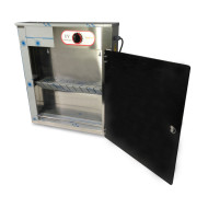 Стерилізатор ножів ультрафіолетовий GoodFood KS10 — настінний, на 10 ножів, корпус із нержавіючої сталі, таймер 120 хв, 10 Вт, для кухні та громадського харчування