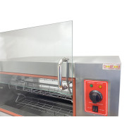 Гриль для кур електричний GoodFood CR268 — професійний електрогриль на 16 курей, корпус із нержавіючої сталі, вітринне виконання, 6 кВт