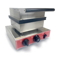 Вафельниця GoodFood WB1FL для об’ємних вафель-квіток, антипригарне покриття, корпус із нержавіючої сталі, терморегулятор 50–300 °C, 1,55 кВт