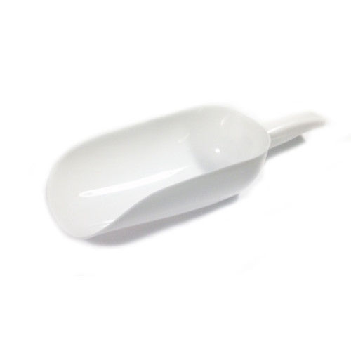 Совок для льоду GoodFood — пластиковий аксесуар для льодогенератора, барів і кафе, білий харчовий інвентар