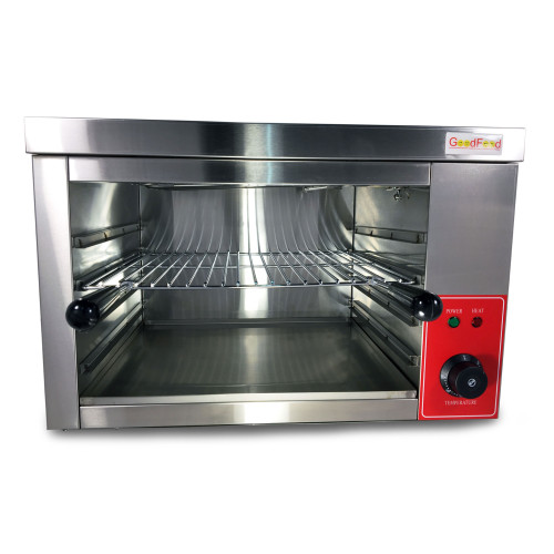 Електричний гриль-саламандра GoodFood GS600 — професійний настільний гриль із нержавіючої сталі для кафе, ресторанів та піцерій