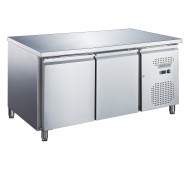 Холодильний стіл GoodFood GF-GN2100TN-HC, 282 л, нерж. сталь, температурний режим -2~+8°C, професійний холодильний стіл для кухні та кафе