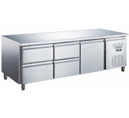 Стіл холодильний GoodFood GF-UGN1640TN-HC UNDERCOUNTER чотири шухляди