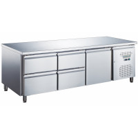 Стіл холодильний GoodFood GF-UGN1640TN-HC UNDERCOUNTER чотири шухляди