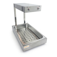 Апарат для підігріву чипсів і картоплі фрі GoodFood CW30S, корпус із нержавіючої сталі, підсвітка, 0,85 кВт, 220В