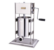 Шприц ковбасний вертикальний GoodFood SF15VS, 15 л, нержавіюча сталь, 4 насадки, 2 швидкості, професійне обладнання для м’ясопереробки