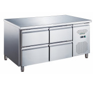 Стіл холодильний GoodFood GF-GN2140TN-HC, 4 ящики, 282 л, нерж. сталь, динамічне охолодження, для кухні, кафе та ресторанів