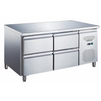 Стіл холодильний GoodFood GF-GN2140TN-HC, 4 ящики, 282 л, нерж. сталь, динамічне охолодження, для кухні, кафе та ресторанів