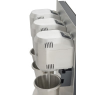 Міксер молочний GoodFood MFD33 — професійний трьохпостовий міксер для коктейлів, 3×400 Вт, корпус алюміній, чаша 1 л, для кафе та барів