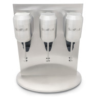 Міксер молочний GoodFood MFD33 — професійний трьохпостовий міксер для коктейлів, 3×400 Вт, корпус алюміній, чаша 1 л, для кафе та барів