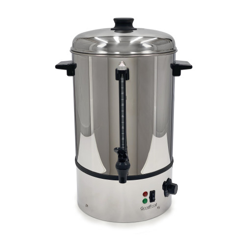 Електричний кип’ятильник GoodFood WB14S — 14 л, автоматичний термостат, нержавіюча сталь, регулювання температури для кафе та їдалень