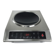 Індукційна плита GoodFood IC35 WOK SIMPLY STYLE — професійна 1-конфоркова плита для WOK, 3,5 кВт, нерж. сталь, сковорода в комплекті