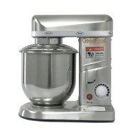 Машина збивальна GoodFood PM-B7S металік — професійний планетарний міксер 7 л для тіста, крему та фаршу, корпус із нержавіючої сталі
