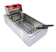 Фритюрниця-чебуречниця електрична GoodFood EF12 — професійна 12 л для кафе, ресторанів і фастфуду, корпус із нержавіючої сталі