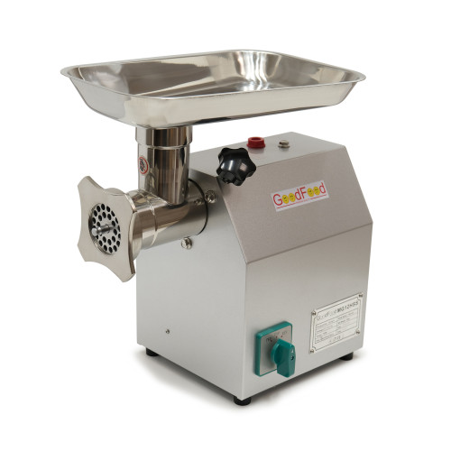 М’ясорубка GoodFood MG12HSS Reverse — професійна електрична м’ясорубка з реверсом, 150 кг/год, 750 Вт, для кафе, ресторанів та харчового виробництва