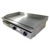 Професійна гладка електрична жарочна поверхня GoodFood EG73F 730×400 мм, 4,4 кВт, нерж. сталь, для кафе та ресторанів