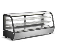 Холодильна вітрина GoodFood RTW250L — вигнуте скло, LED-підсвітка, 227 л, нержавіюча сталь, для кондитерських та магазинів