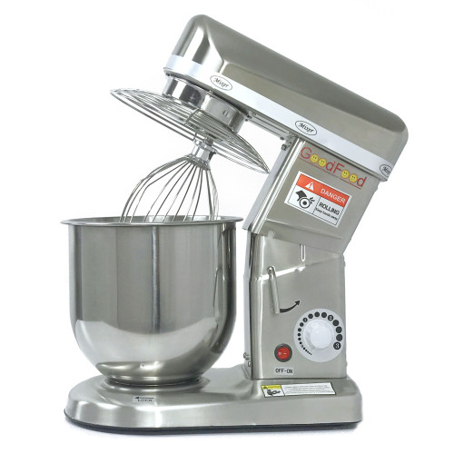 Машина збивальна GoodFood PM-B10S металік — професійний планетарний міксер 10 л для тіста, кремів і сумішей, корпус з нержавіючої сталі