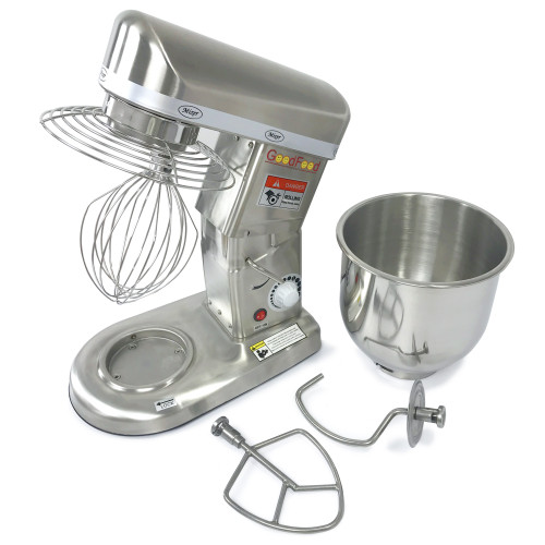 Машина збивальна GoodFood PM-B10S металік — професійний планетарний міксер 10 л для тіста, кремів і сумішей, корпус з нержавіючої сталі